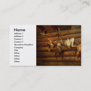 Tarjeta De Visita Taxidermy - la casa de cazadores