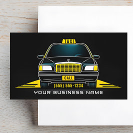Tarjeta De Visita Taxista Chauffeur Moderno