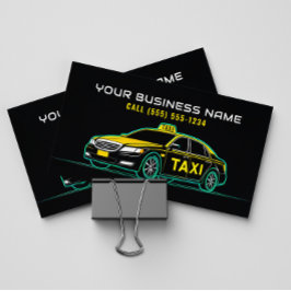 Tarjeta De Visita Taxista Chauffeur Moderno