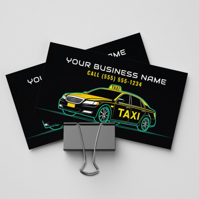 Tarjeta De Visita Taxista Chauffeur Moderno (Subido por el creador)