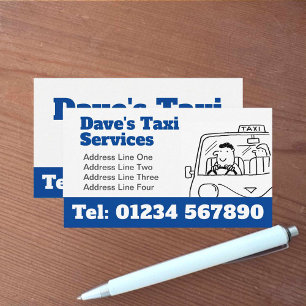 Tarjeta De Visita Taxista de Taxi Services