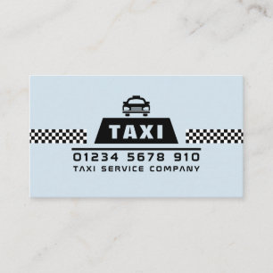 Tarjeta De Visita Taxista moderno y moderno