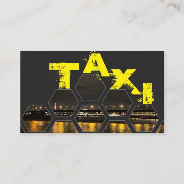 Tarjeta De Visita taxista profesional (Anverso)