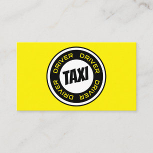 Tarjeta De Visita taxista profesional taxista taxi amarillo taxi