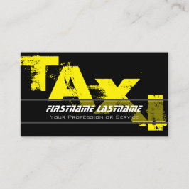 Tarjeta De Visita taxista profesional taxista taxi amarillo taxi