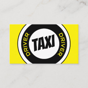 Tarjeta De Visita taxista profesional taxista taxi amarillo taxi