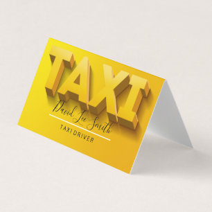 Tarjeta De Visita Taxista / Servicio Cab