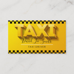 Tarjeta De Visita Taxista / Servicio Cab