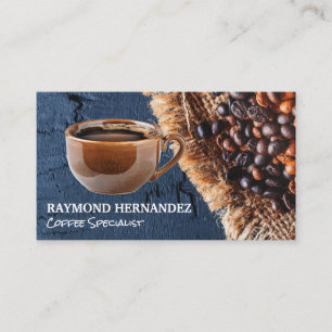 Tarjeta De Visita Taza de café Bebida caliente Café