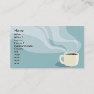 Tarjeta De Visita Taza de café - negocio