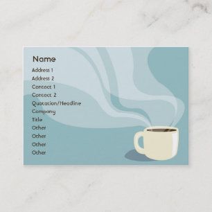 Tarjeta De Visita Taza de café - rechoncha