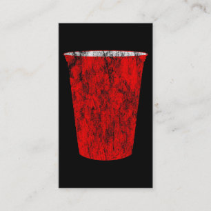 Tarjeta De Visita taza fiesta roja