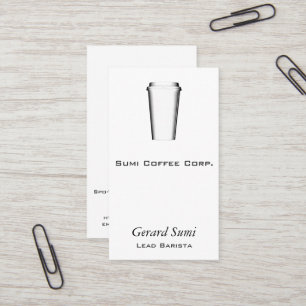 Tarjeta De Visita Tazas a ir