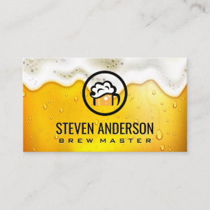 Tarjeta De Visita Tazas de Cerveza Cervecería Jardín de Cerveza