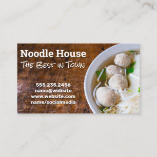 Tarjeta De Visita Tazón de fideos de Pho Ramen