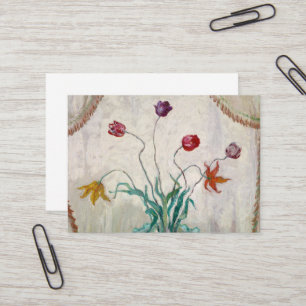 Tarjeta De Visita Tazón de tulipanes por Florine Stettheimer