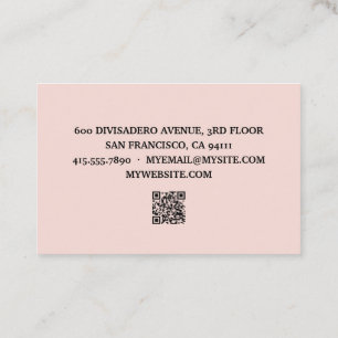 Tarjeta De Visita Te Amas Positivamente Hoy Cita Rosa Pastel