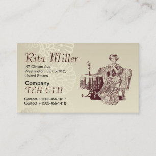 Tarjeta De Visita té de la dama