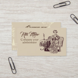 Tarjeta De Visita té de la dama