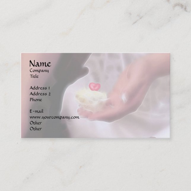 Tarjeta De Visita ¡Te doy mi corazón! (Anverso)