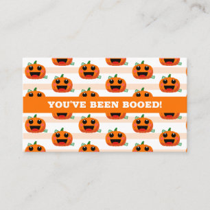 Tarjeta De Visita Te han abucheado la cesta de bogs de Halloween