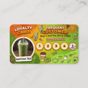 Tarjeta De Visita Té Macha - Lealtad Tienda Local 