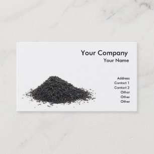 Tarjeta De Visita Té negro