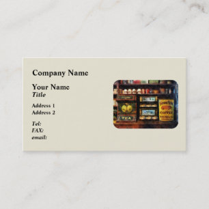 Tarjeta De Visita Té y café