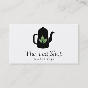 Tarjeta De Visita Tea Leaf   Tetera II