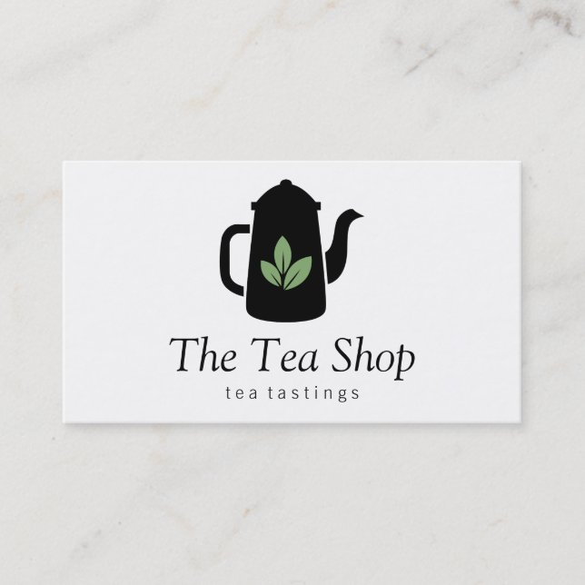 Tarjeta De Visita Tea Leaf | Tetera II (Anverso)