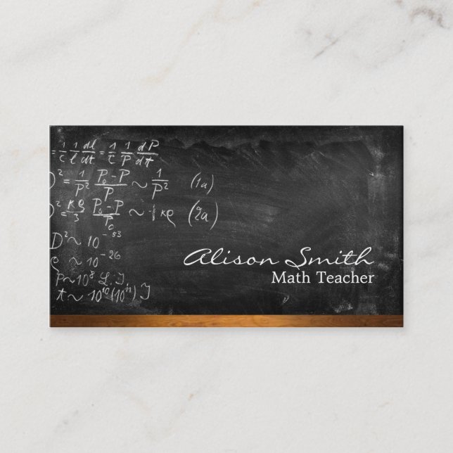 Tarjeta De Visita Teacher Business card (Anverso)