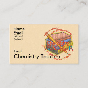 Tarjeta De Visita Teacher de Química Motto