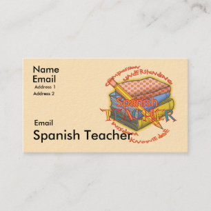 Tarjeta De Visita Teacher Motto