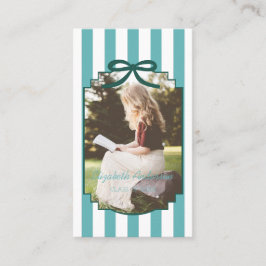 Tarjeta De Visita Teal Green Graduation Name Card