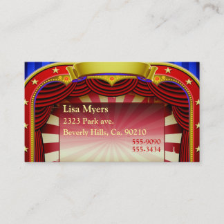 Tarjeta De Visita Teatro en luces