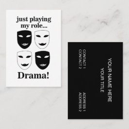 Tarjeta De Visita Teatro Mask Director de Arte Escénico