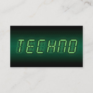 Tarjeta De Visita techno digital