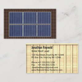 Tarjeta De Visita Techo de doble cara de energía solar de la azotea