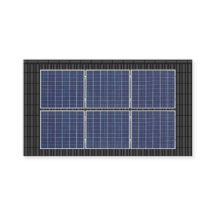 Techo negro de energía solar de doble cara en la a