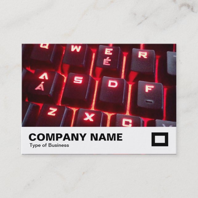 Tarjeta De Visita Teclado brillante (Anverso)