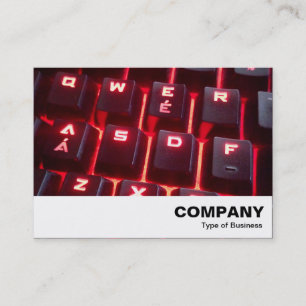 Tarjeta De Visita Teclado Brillante