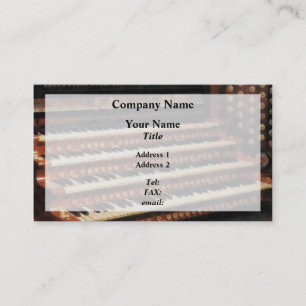 Tarjeta De Visita Teclado de órganos