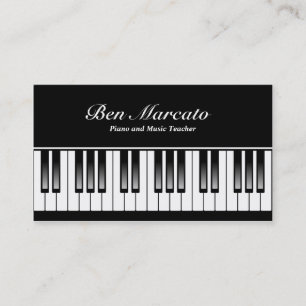 Tarjeta De Visita Teclado de piano