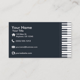 Tarjeta De Visita Teclado de piano