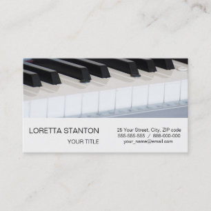 Tarjeta De Visita Teclado sintetizador