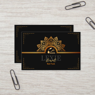 Tarjeta De Visita Técnica de Uñas Elegante y con Clase Código QR