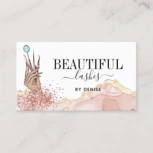 Tarjeta De Visita técnica moderna de latigazos mano busi reluciente