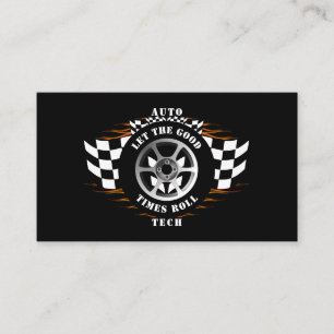 Tarjeta De Visita Técnico Automotriz Mecánico Ventas de Autos Repues