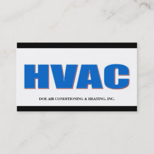 Tarjeta De Visita Técnico B/W de la HVAC intrépido