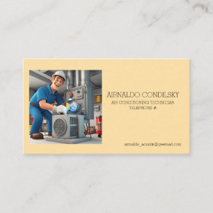 TARJETA DE VISITA "TÉCNICO DE AIRE ACONDICIONADO"